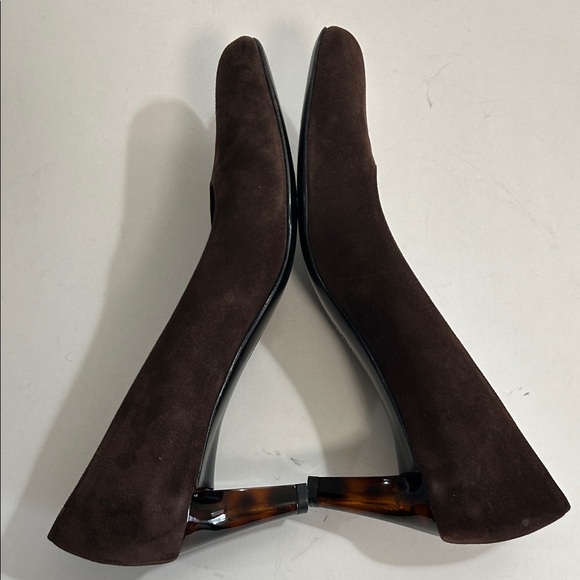 Salvatore Ferragamo Shoes Brown Espresso Suede Calf Sabrina Pump - Picture 11 of 16